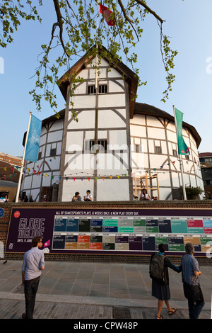 Shakespeare's Globe Theatre reconstruction, Southbank, London, England, UK. Stock Photo