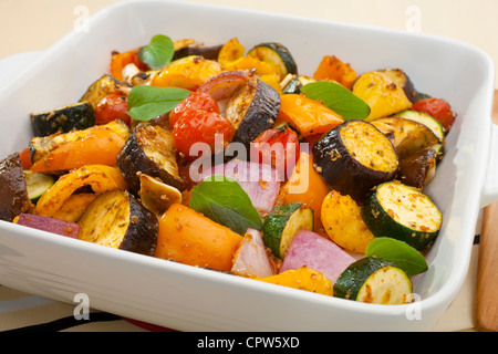 Ratatouille baked in the oven. Stock Photo