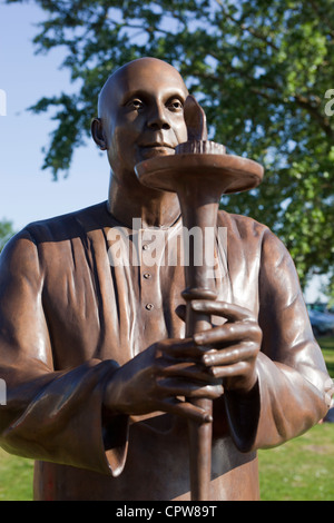 World Harmony Peace Statue Cardiff Bay Stock Photo