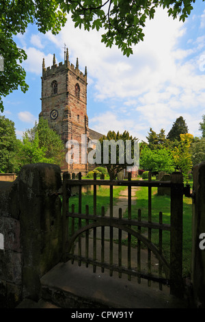 St Peter's Church, Prestbury, Cheshire, England, UK. Stock Photo