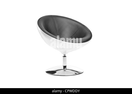 A studio shot of a modern chair isolated on white background Stock Photo