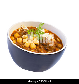 A bowl of Harira, Morocco's national dish Stock Photo