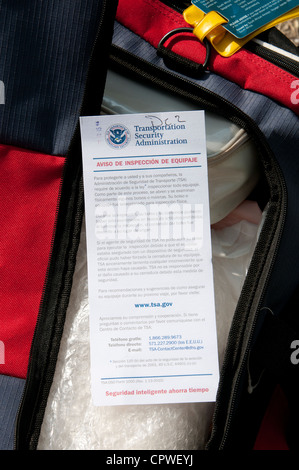 Bag search tsa hi-res stock photography 