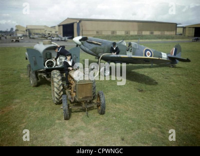 Royal Navy Fleet Air Arm Supermarine ''Spitfire'' Mk.Ia Stock Photo