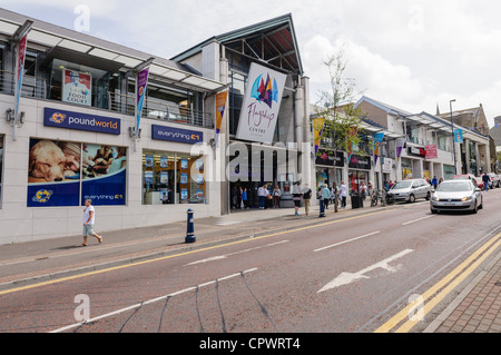 Flagship Shopping Centre, Bangor, County Down, Northern Ireland, before it closed down in 2019 after going out of business. Stock Photo