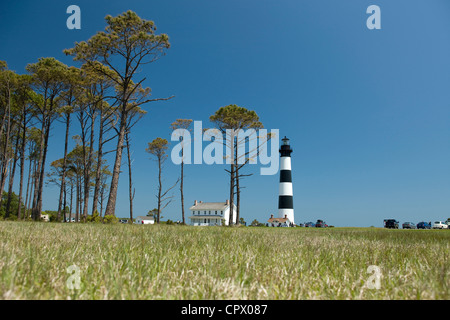 BODIE ISLAND LIGHTHOUSE CAPE HATTERAS NATIONAL SEASHORE OUTER BANKS NORTH CAROLINA USA Stock Photo