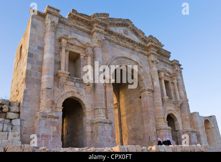 Ancient Jerash Gate, Amman, Jordan Stock Photo