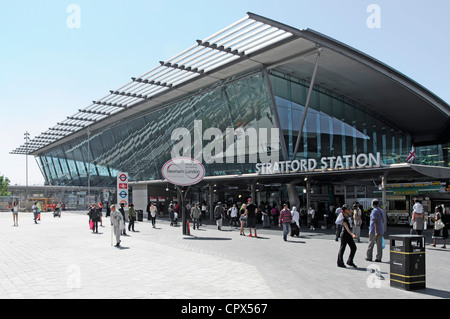 Stratford Railway Station main entrance, London, England, U.K Stock ...