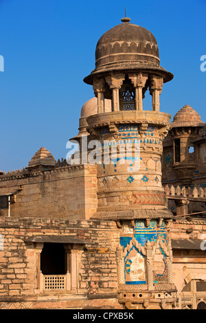India, Madhya Pradesh State, Gwalior Fort Stock Photo