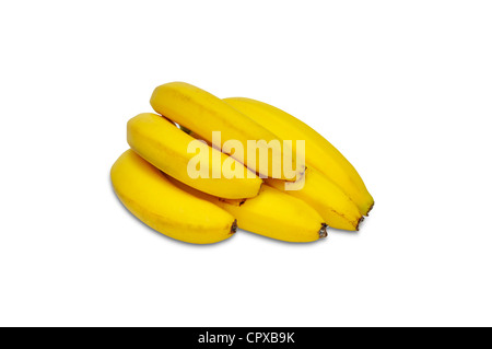 picture of the back of a bunch on bananas Stock Photo