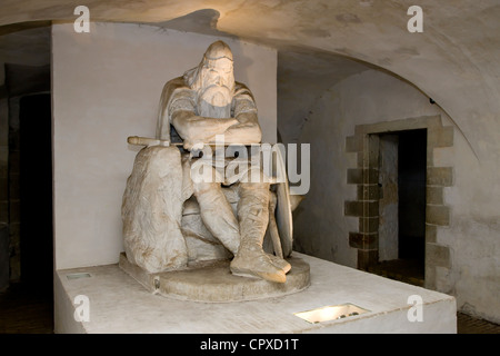 Statue of Ogier the Dane at Kronborg castle, Denmark (Holger Danske) Stock Photo