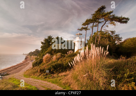 Lepe Lighthouse Millenium Beacon Stock Photo