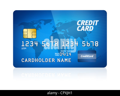 Credit card isolated on white background Stock Photo - Alamy