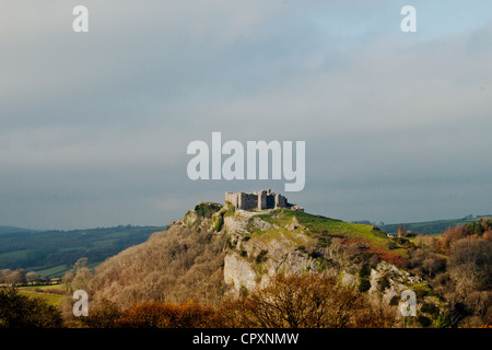 Castell Carreg Cennen Carmathen Wales UK Stock Photo