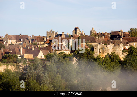 France Dordogne Perigord Noir Dordogne Valley Domme labelled Les Plus Beaux Villages de France The Most Beautiful Villages of Stock Photo