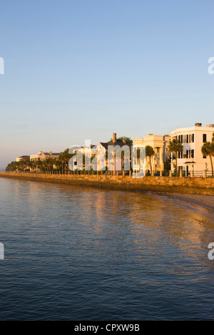 ANTEBELLUM HOMES THE BATTERY CHARLESTON SOUTH CAROLINA USA Stock Photo