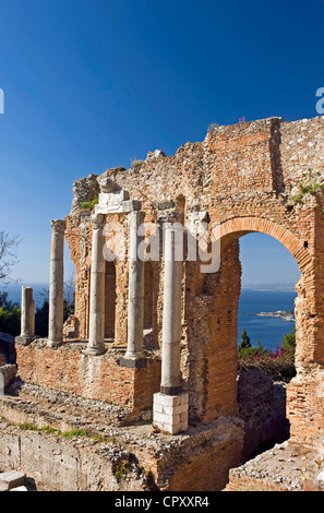 Italy, Sicily, Taormina, Greek theatre Stock Photo