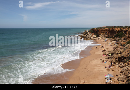 Beach Calas de Roche in Conil de la Frontera, Spain Stock Photo