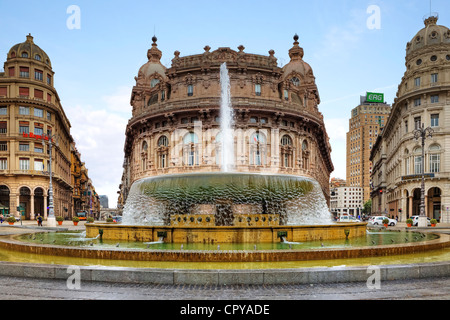 Piazza de Ferrari, Genoa, Liguria, Italy Stock Photo