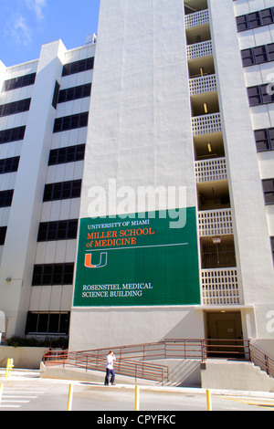 Miami Florida,University of Miami Miller School of Medicine,Rosenstein Medical Science building,hospital,healthcare,medical center,centre,FL120427060 Stock Photo