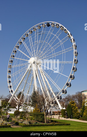 The Wheel of York, owned by Great City Attractions, in the garden of the Royal York Hotel, York, North Yorkshire, England, UK Stock Photo