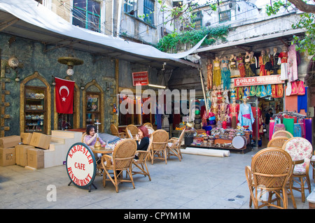 Outside small square at the Grand Bazaar in Istanbul - Turkey Stock Photo