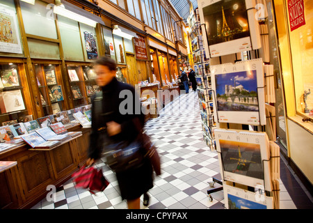 France, Paris, Passage Jouffroy Stock Photo