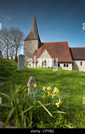 Berwick church, East Sussex, England, United Kingdom Stock Photo