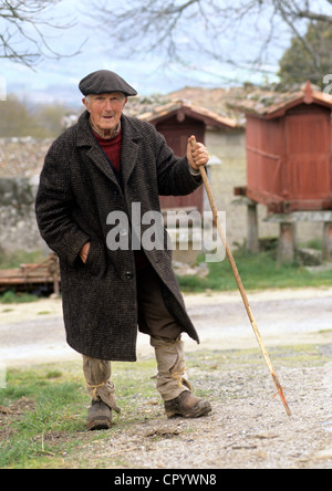 Spain, Galicia, Chimpara, granaries Stock Photo
