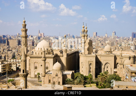 Egypt, Cairo, old town listed as World Heritage by UNESCO, the Sultan Hassan Mosque and Medersa Stock Photo