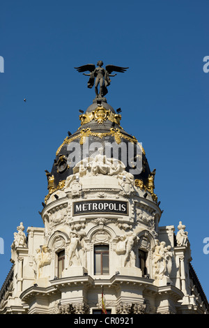 Metropolis Building, Madrid,Spain Stock Photo