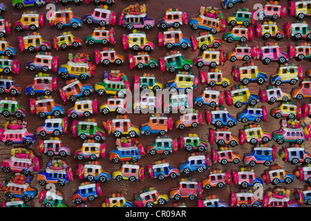 Sunday Market, Magnet souvenirs, Chichicastenango, Chimaltenango Department, Guatemala, Central America Stock Photo