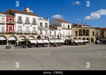 Plaza Mayor, city square, Trujillo, Extremadura, Spain, Europe Stock Photo