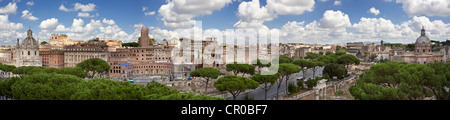 View of Rome from the Capitoline Hill, Rome, Italy, Europe Stock Photo