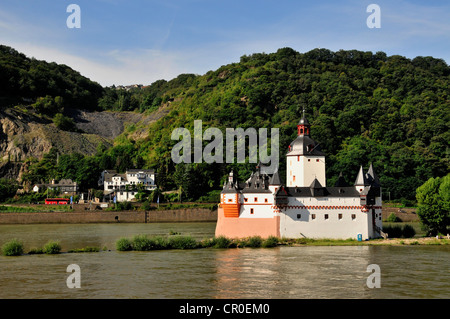 Burg Pfalzgrafenstein Castle in the Rhine River near Kaub, Rhineland-Palatinate, Germany, Europe Stock Photo