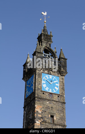 Tolbooth Steeple in the Merchant City, Glasgow Cross, Scotland, UK Stock Photo