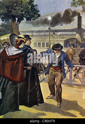EMPRESS ELIZABETH OF AUSTRIA (1837-1898)  Her assassination on a quay in Geneva on 10 September 1898 by anarchist Luigi Luccheni