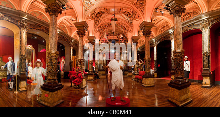 France, Paris, Musee Grevin, columns room, Mahatma Gandhi Stock Photo