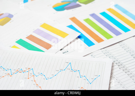 The heap of financial documents Stock Photo