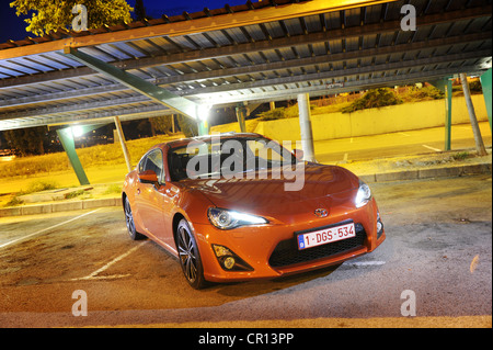 2012 Toyota GT 86 in orange at le mans Stock Photo