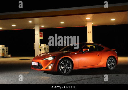2012 Toyota GT 86 in orange at le mans Stock Photo
