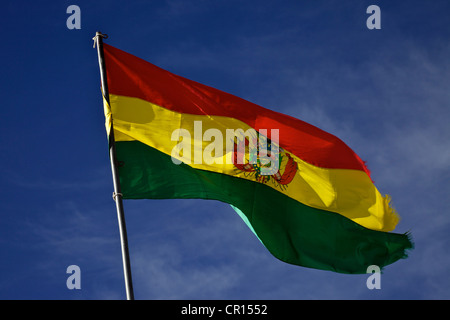 Bolivian flag, Bolivia, South America Stock Photo
