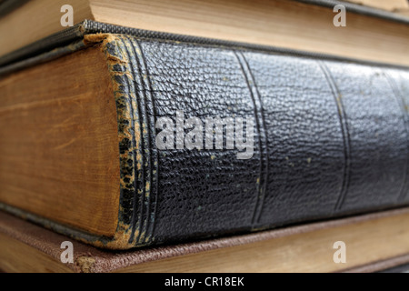 Stack of old books Stock Photo