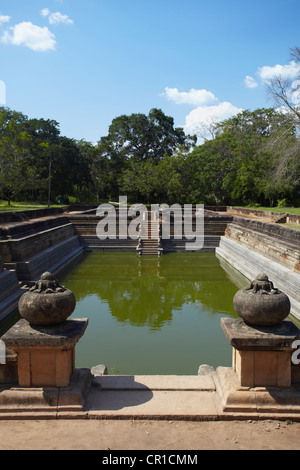Kuttam Pokuna (Twin Ponds), Northern Ruins, Anuradhapura, (UNESCO World Heritage Site), North Central Province, Sri Lanka Stock Photo