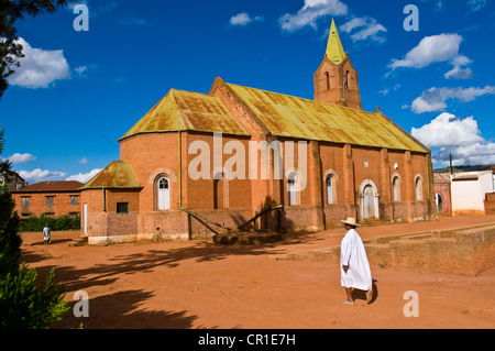 Madagascar, Central Highlands, former Province of Fianarantsoa, Haute Matsiatra Region, Soatanana village where the Christian Stock Photo