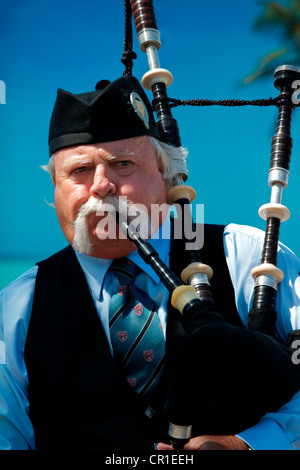 Scottish bagpipers at the Sottish festival and Highland games Costa Mesa California USA Stock Photo