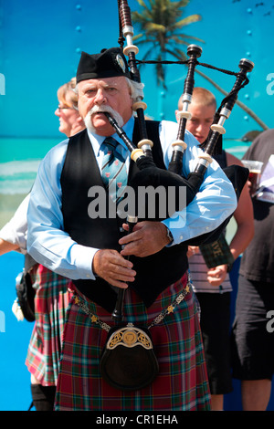 Scottish bagpipers at the Sottish festival and Highland games Costa Mesa California USA Stock Photo