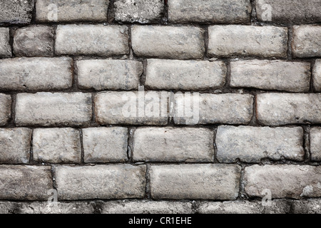 Limestone wall of the old fortress background Stock Photo