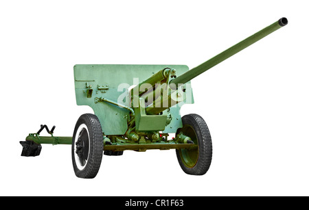 Artillery gun from World War II - Russia Stock Photo