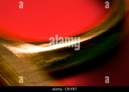 Extreme closeup of scissors. Abstract image taken with a high magnification macro lens. Stock Photo